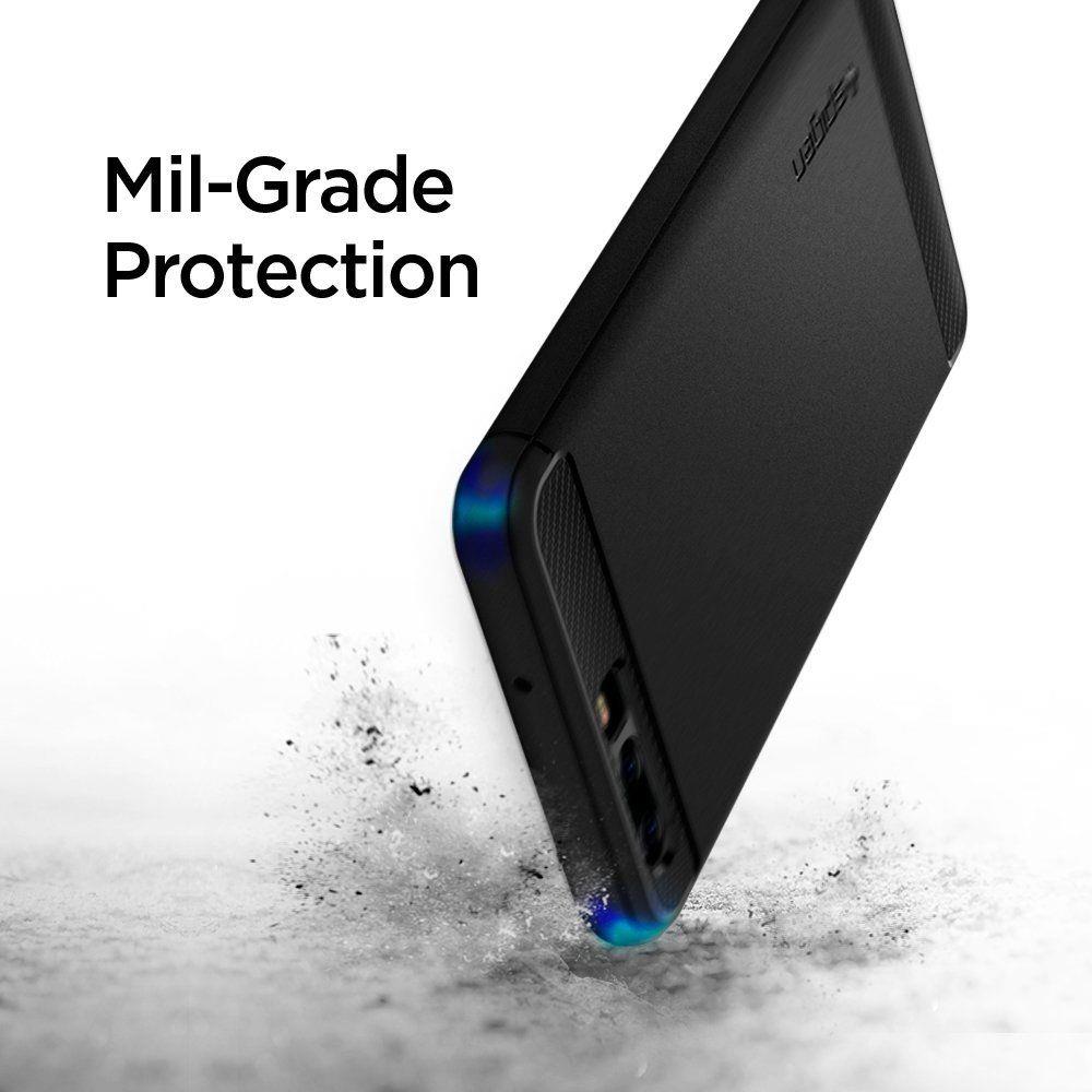 Pokrowiec Spigen Rugged Armor czarny Huawei P10 / 5