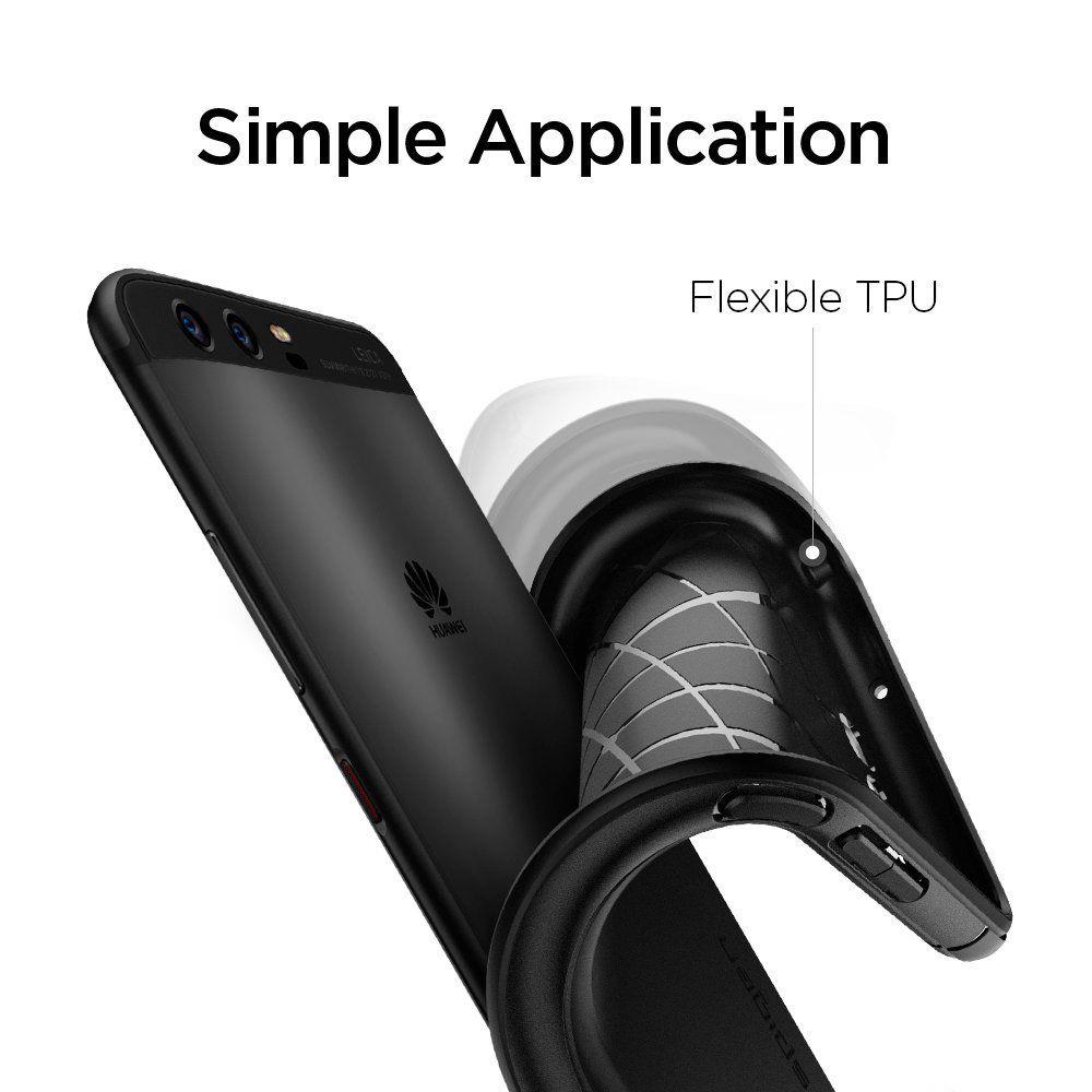 Pokrowiec Spigen Rugged Armor czarny Huawei P10 / 6