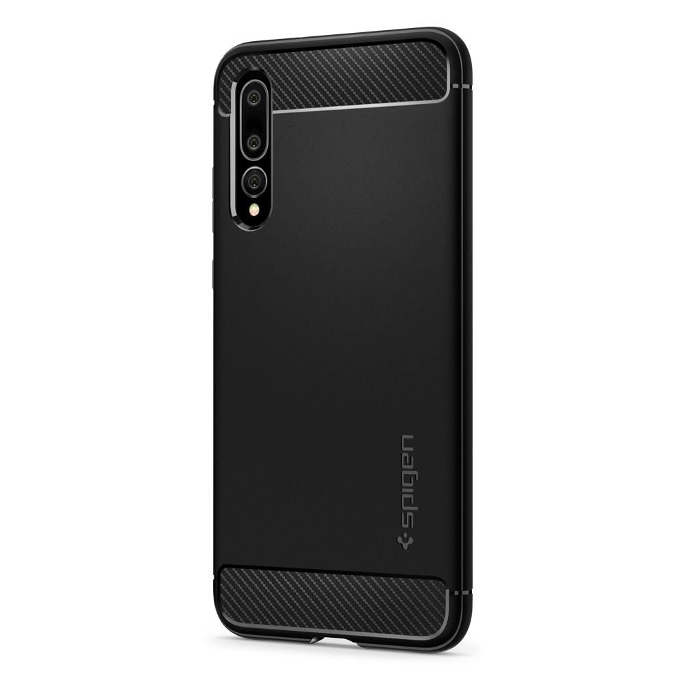 Pokrowiec pancerny Spigen Rugged Armor czarny Huawei P20 Pro / 9 Pokrowiec pancerny Spigen Rugged Armor czarny Huawei P20 Pro / 9