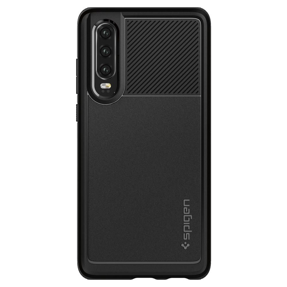 Pokrowiec pancerny Spigen Rugged Armor czarny Huawei P30 / 2