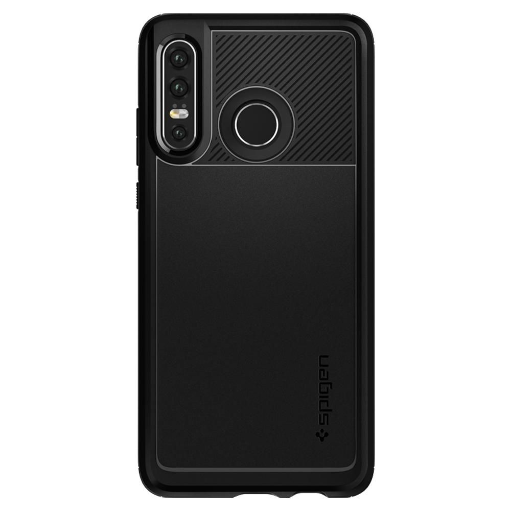 Pokrowiec pancerny Spigen Rugged Armor czarny Huawei P30 Lite / 2
