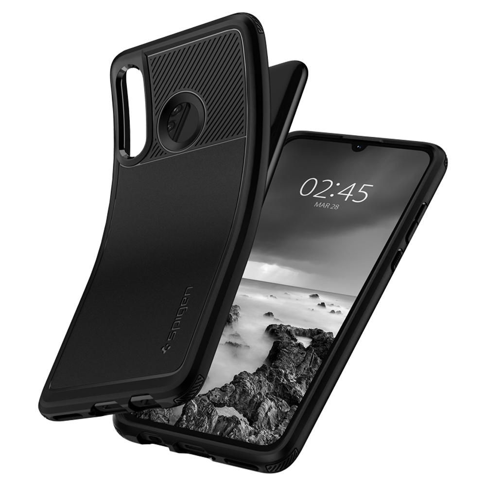 Pokrowiec pancerny Spigen Rugged Armor czarny Huawei P30 Lite / 5
