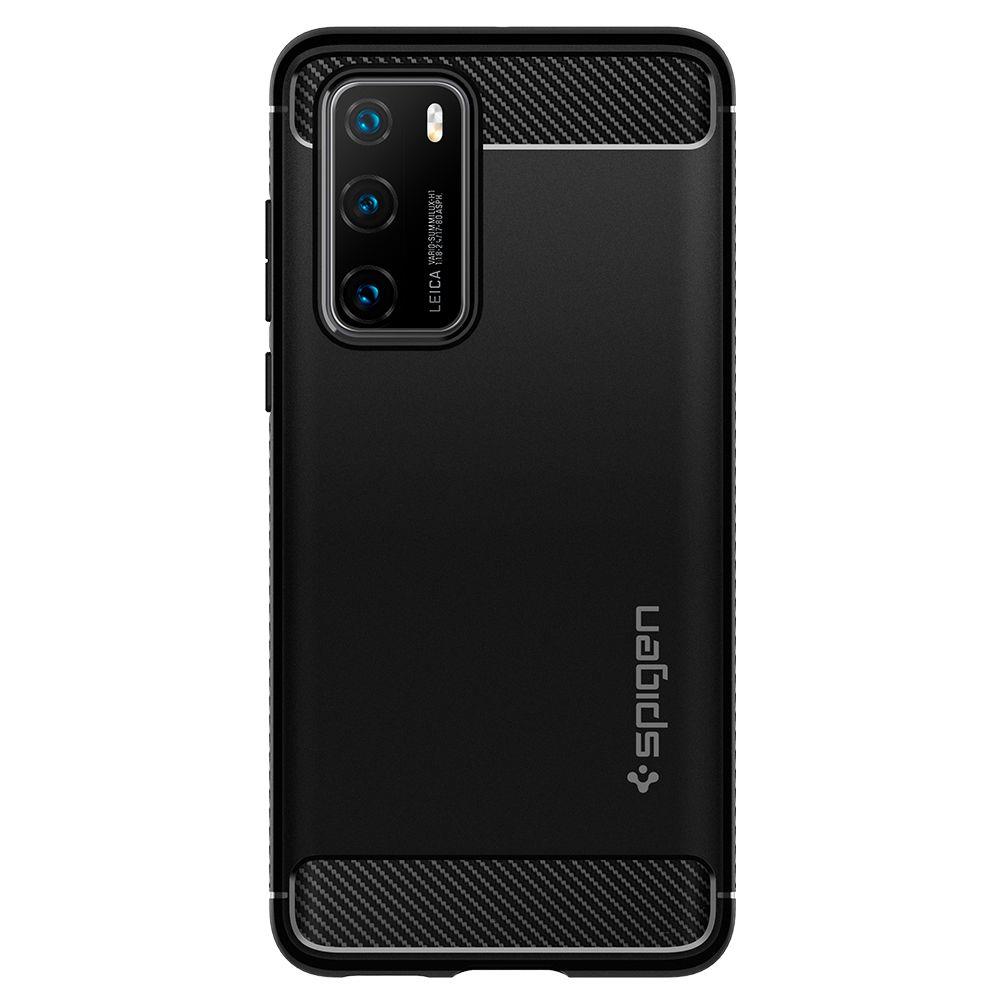 Pokrowiec Spigen Rugged Armor czarny Huawei P40 / 2