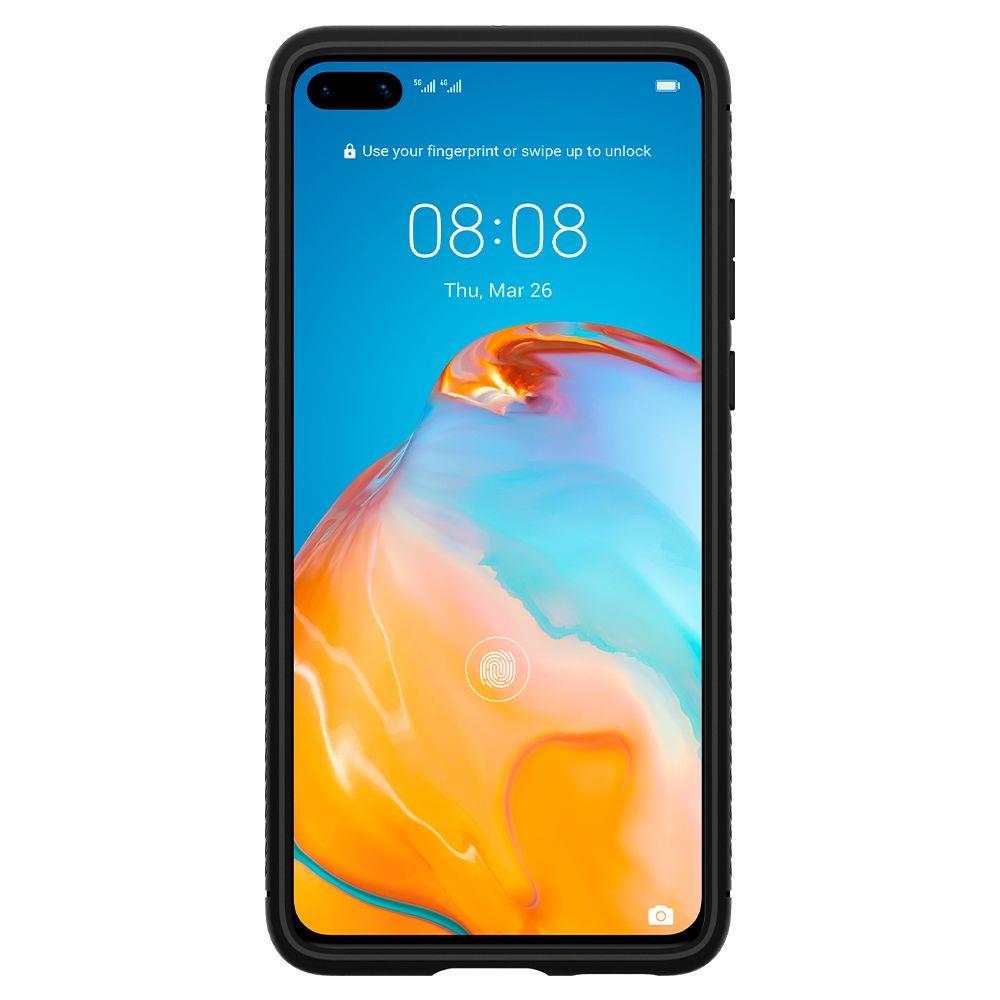 Pokrowiec Spigen Rugged Armor czarny Huawei P40 / 3