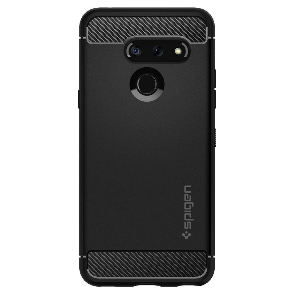 Pokrowiec Spigen Rugged Armor czarny LG G8 ThinQ / 2