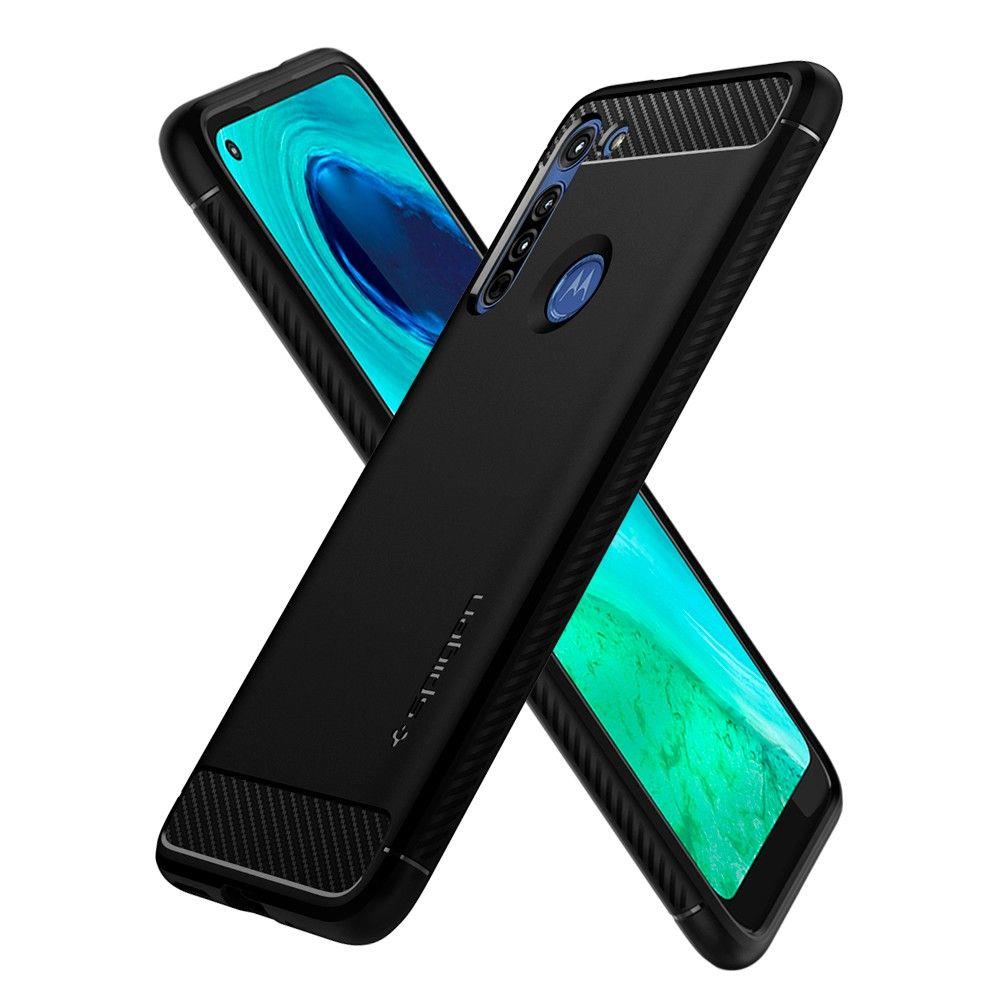 Pokrowiec Spigen Rugged Armor czarny Motorola Moto G8 Power / 2