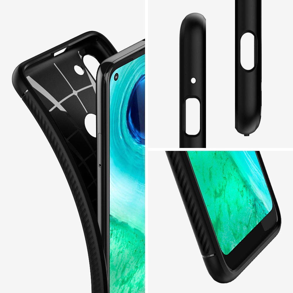 Pokrowiec Spigen Rugged Armor czarny Motorola Moto G8 Power / 4