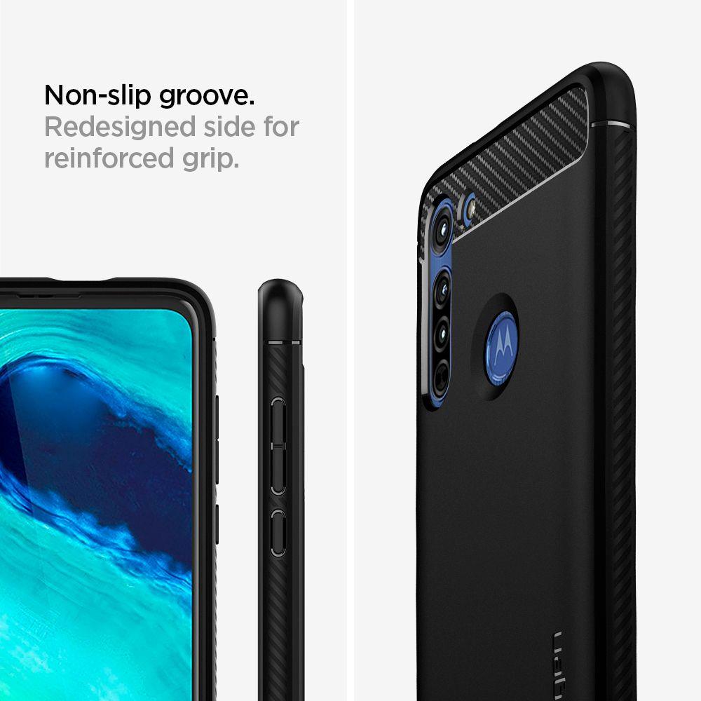 Pokrowiec Spigen Rugged Armor czarny Motorola Moto G8 Power / 8