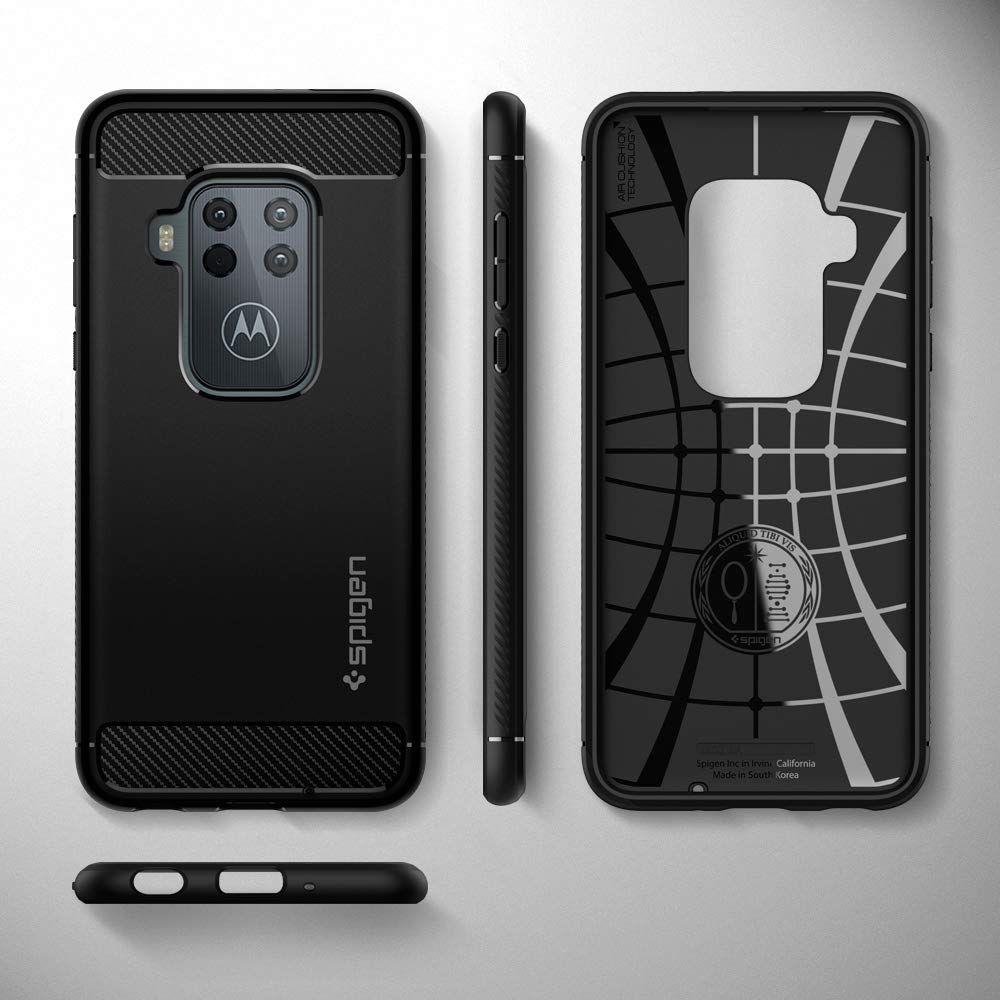 Pokrowiec Spigen Rugged Armor czarny Motorola One Zoom / 7