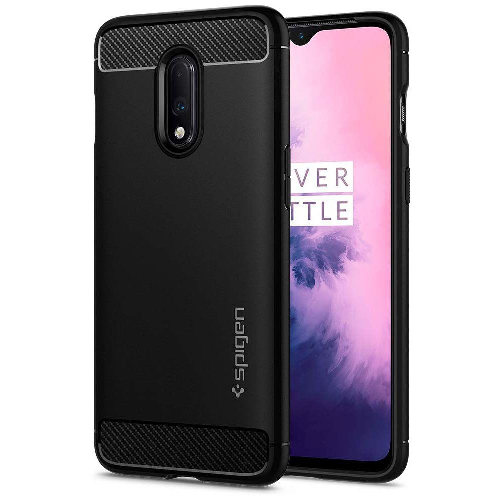 Pokrowiec Spigen Rugged Armor czarny OnePlus 7
