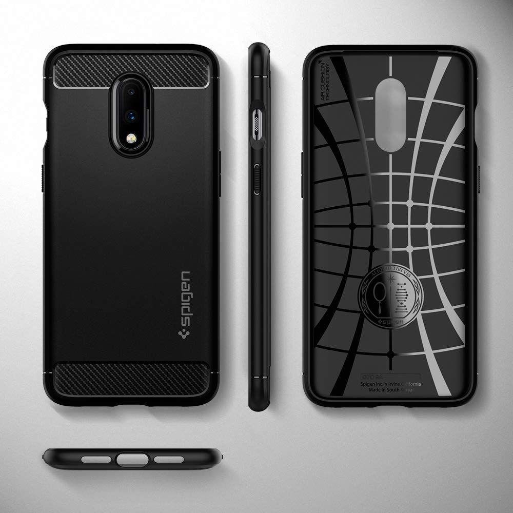 Pokrowiec Spigen Rugged Armor czarny OnePlus 7 / 7