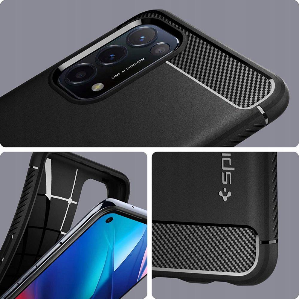 Pokrowiec Spigen Rugged Armor czarny Oppo Find X3 Lite / 4