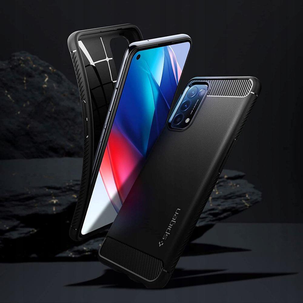 Pokrowiec Spigen Rugged Armor czarny Oppo Find X3 Lite / 5