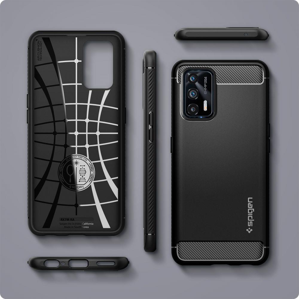 Pokrowiec Spigen Rugged Armor czarny Realme GT 5G / 7