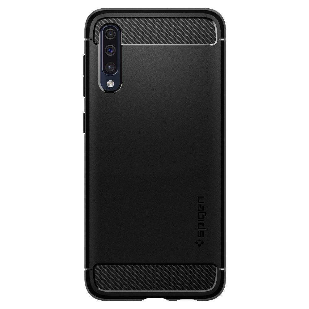 Pokrowiec Spigen Rugged Armor czarny Samsung Galaxy A30s / 3 Pokrowiec Spigen Rugged Armor czarny Samsung Galaxy A30s / 3