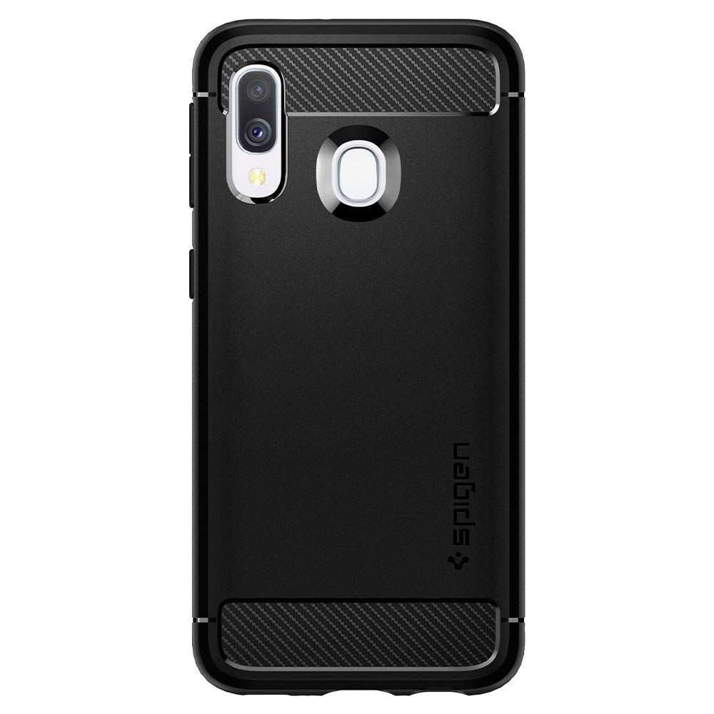 Pokrowiec pancerny Spigen Rugged Armor czarny Samsung Galaxy A40 / 5