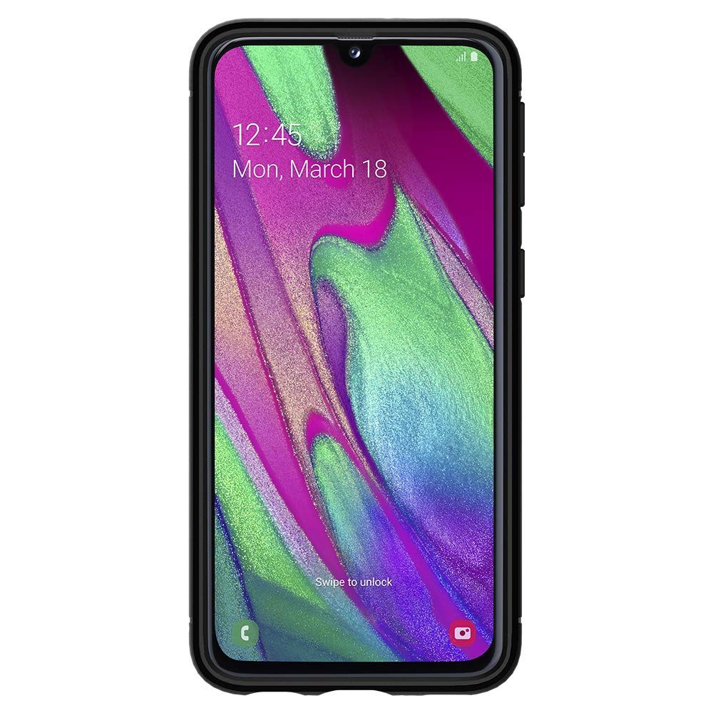 Pokrowiec pancerny Spigen Rugged Armor czarny Samsung Galaxy A40 / 8