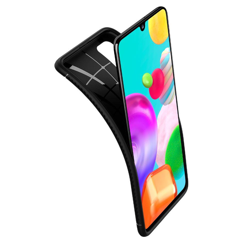 Pokrowiec Spigen Rugged Armor czarny Samsung Galaxy A41 / 6