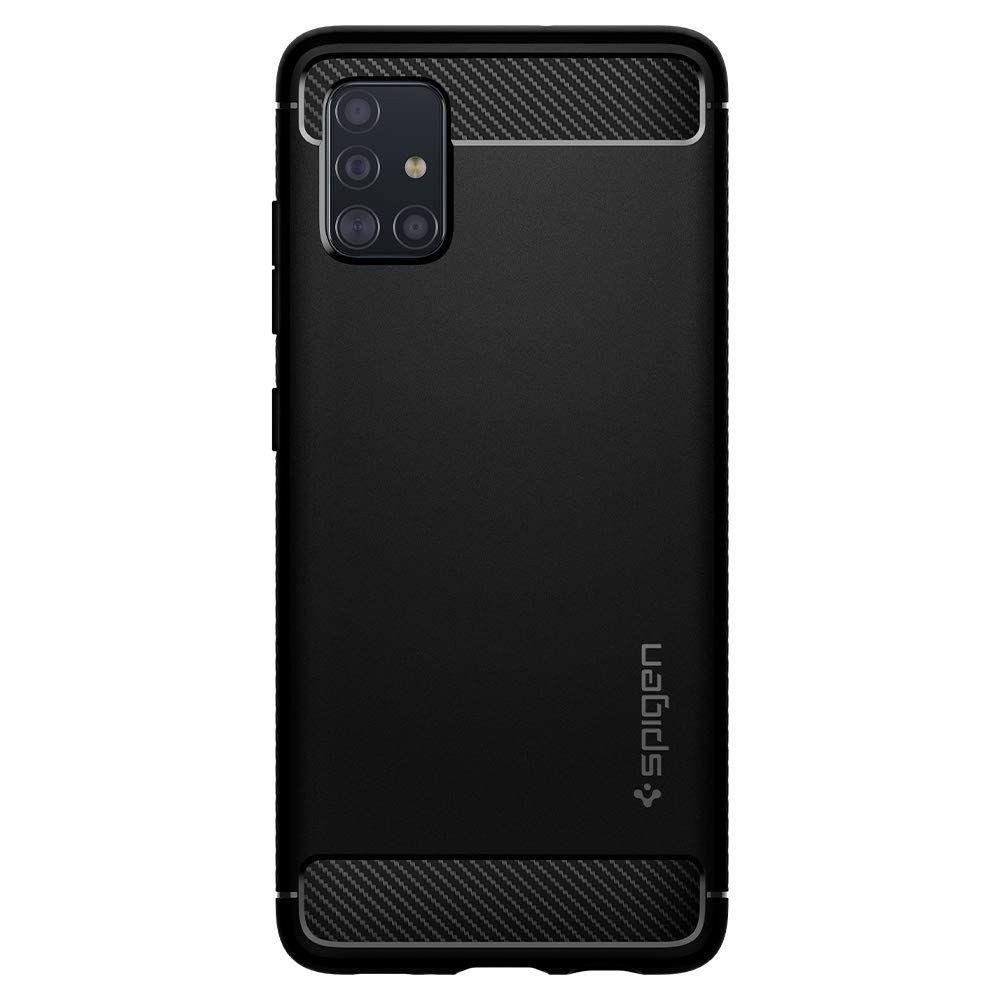 Pokrowiec Spigen Rugged Armor czarny Samsung Galaxy A51 / 4 Pokrowiec Spigen Rugged Armor czarny Samsung Galaxy A51 / 4