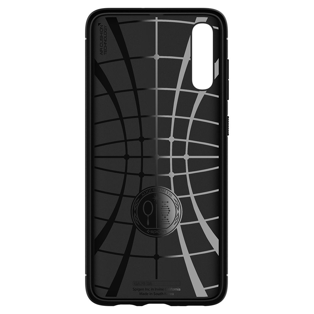 Pokrowiec pancerny Spigen Rugged Armor czarny Samsung Galaxy A70 / 5