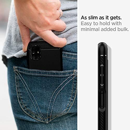 Pokrowiec pancerny Spigen Rugged Armor czarny Samsung Galaxy M51 / 6