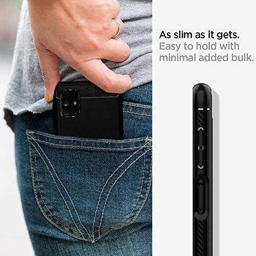 Pokrowiec Spigen Rugged Armor czarny Samsung Galaxy M51 / 7