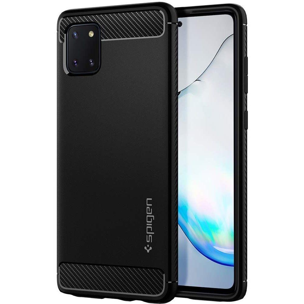 Pokrowiec Spigen Rugged Armor czarny Samsung Galaxy Note 10 Lite Pokrowiec Spigen Rugged Armor czarny Samsung Galaxy Note 10 Lite