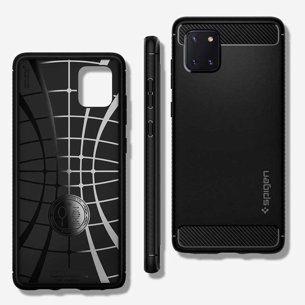 Pokrowiec Spigen Rugged Armor czarny Samsung Galaxy Note 10 Lite / 2 Pokrowiec Spigen Rugged Armor czarny Samsung Galaxy Note 10 Lite / 2