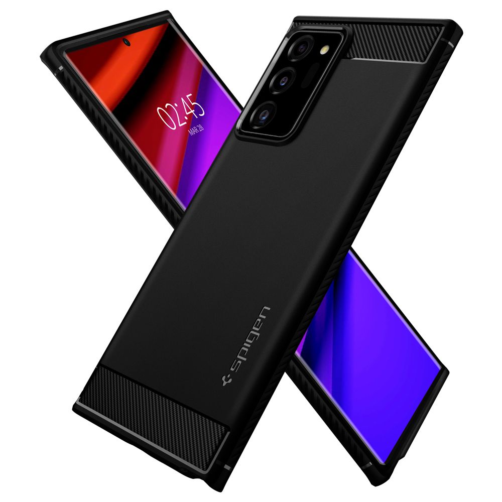 Pokrowiec pancerny Spigen Rugged Armor czarny Samsung Galaxy Note 20 Ultra / 8 Pokrowiec pancerny Spigen Rugged Armor czarny Samsung Galaxy Note 20 Ultra / 8