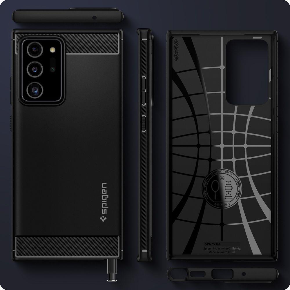 Pokrowiec Spigen Rugged Armor czarny Samsung Galaxy Note 20 Ultra / 9