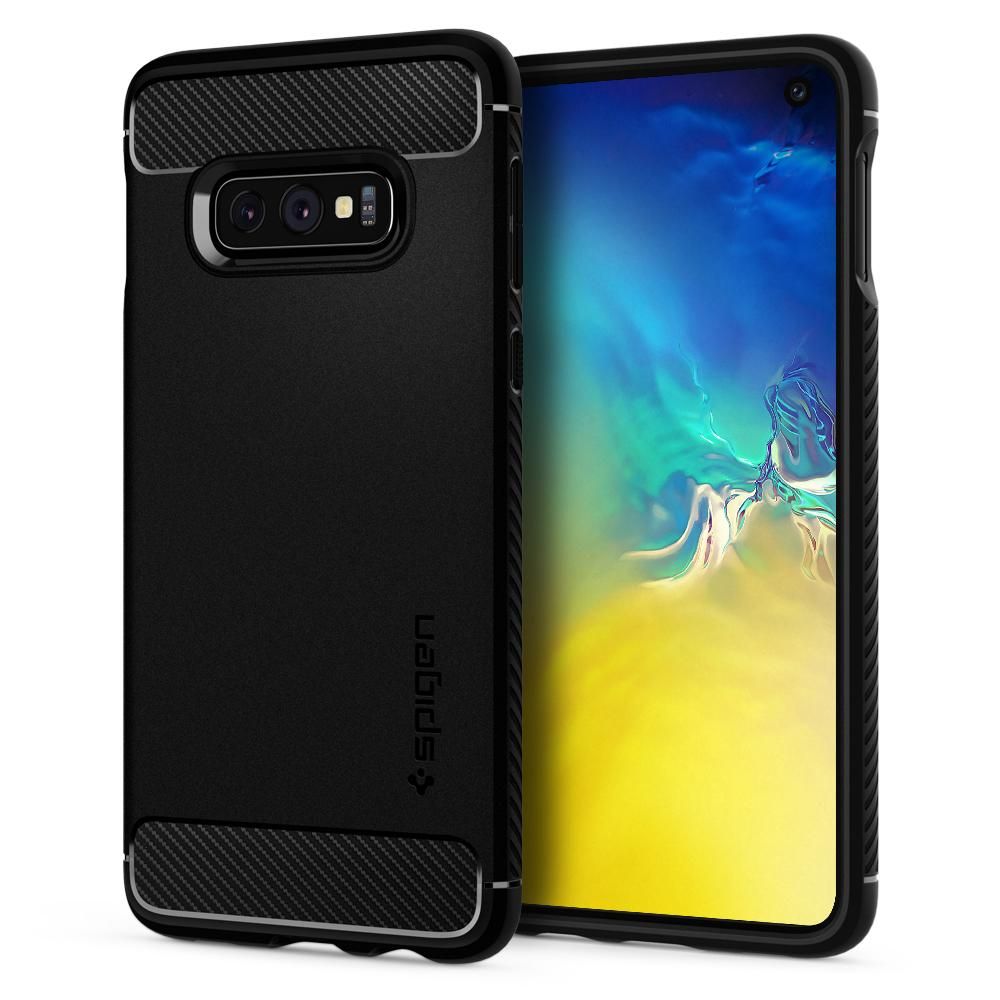 Pokrowiec pancerny Spigen Rugged Armor czarny Samsung Galaxy S10e