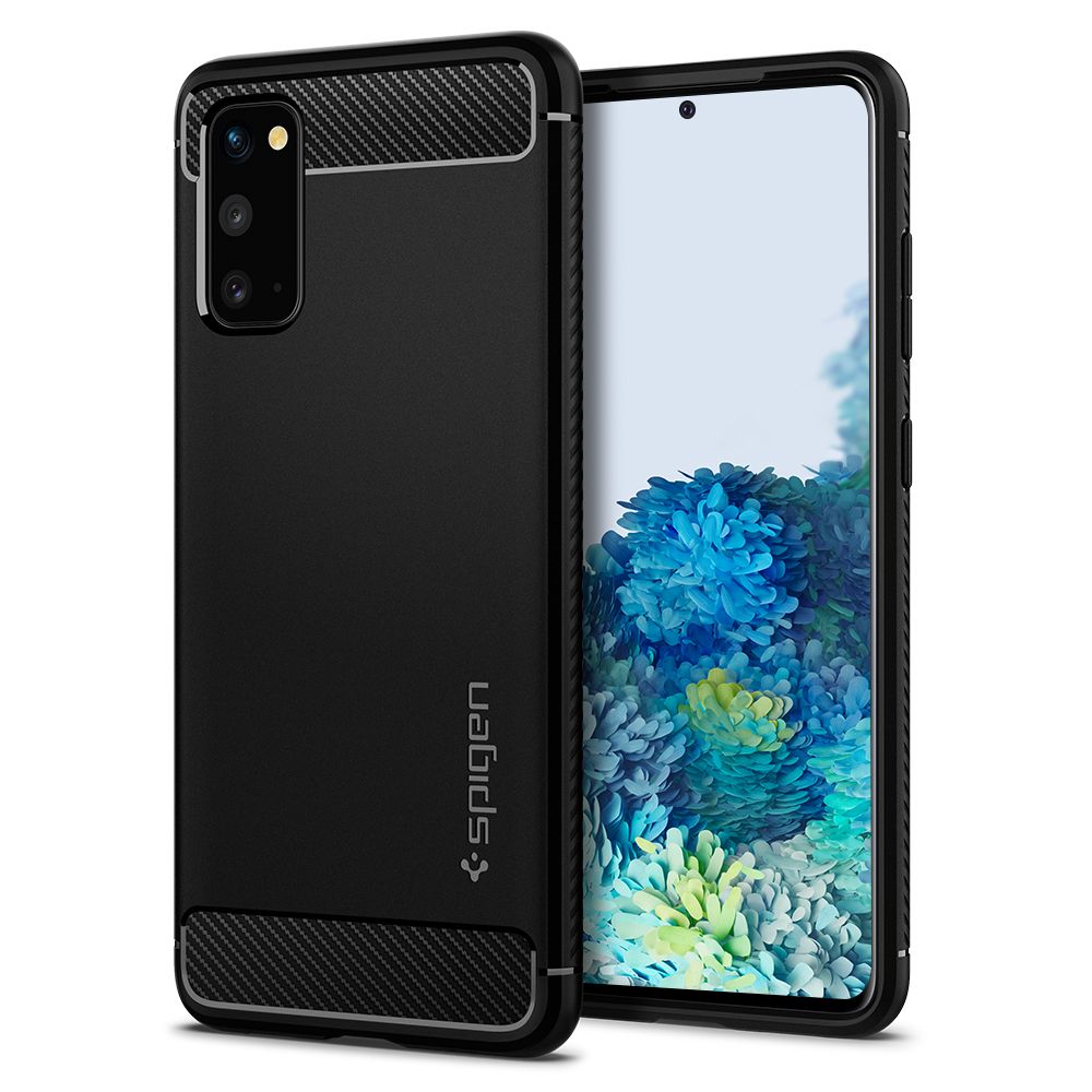 Pokrowiec pancerny Spigen Rugged Armor czarny Samsung Galaxy S20