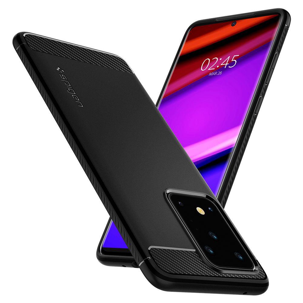 Pokrowiec Spigen Rugged Armor czarny Samsung galaxy S20 Ultra / 6 Pokrowiec Spigen Rugged Armor czarny Samsung galaxy S20 Ultra / 6