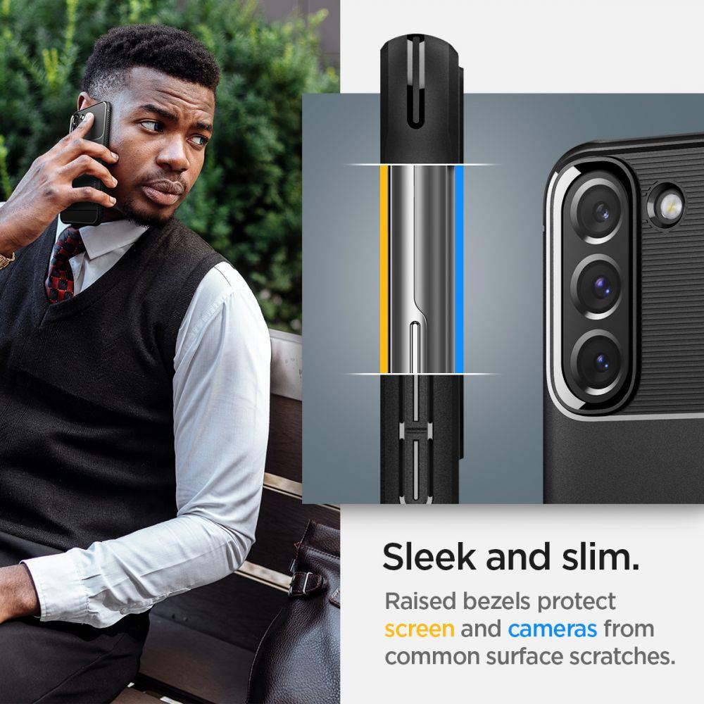 Pokrowiec Spigen Rugged Armor czarny Samsung Galaxy S22 / 12