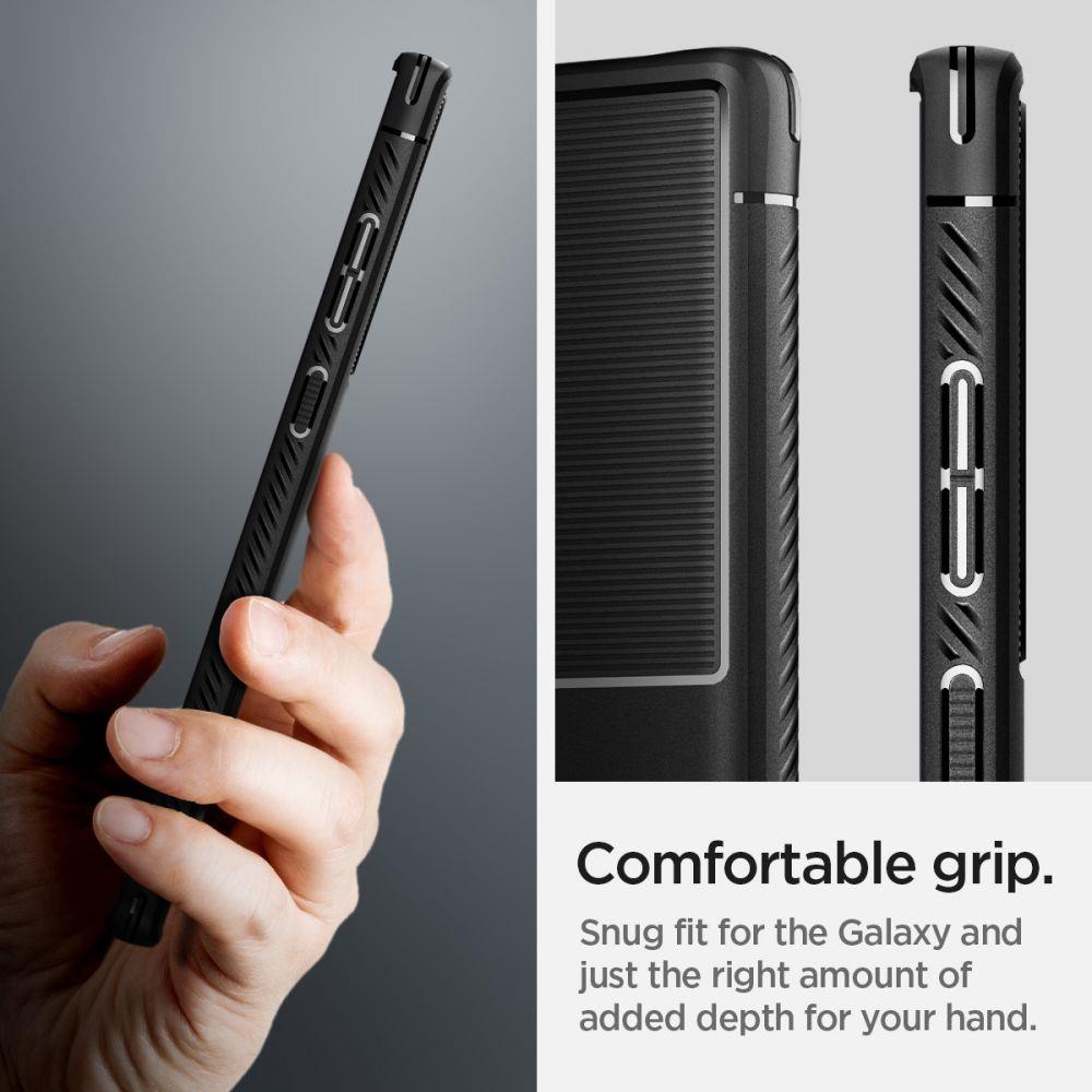 Pokrowiec Spigen Rugged Armor czarny Samsung Galaxy S22 Ultra / 12 Pokrowiec Spigen Rugged Armor czarny Samsung Galaxy S22 Ultra / 12