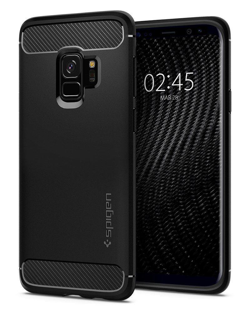 Pokrowiec Spigen Rugged Armor czarny Samsung Galaxy S9
