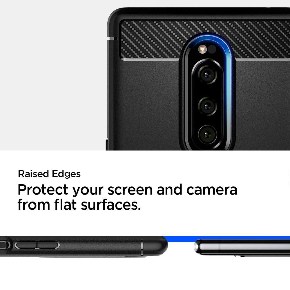 Pokrowiec Spigen Rugged Armor czarny Sony Xperia 1 / 4 Pokrowiec Spigen Rugged Armor czarny Sony Xperia 1 / 4