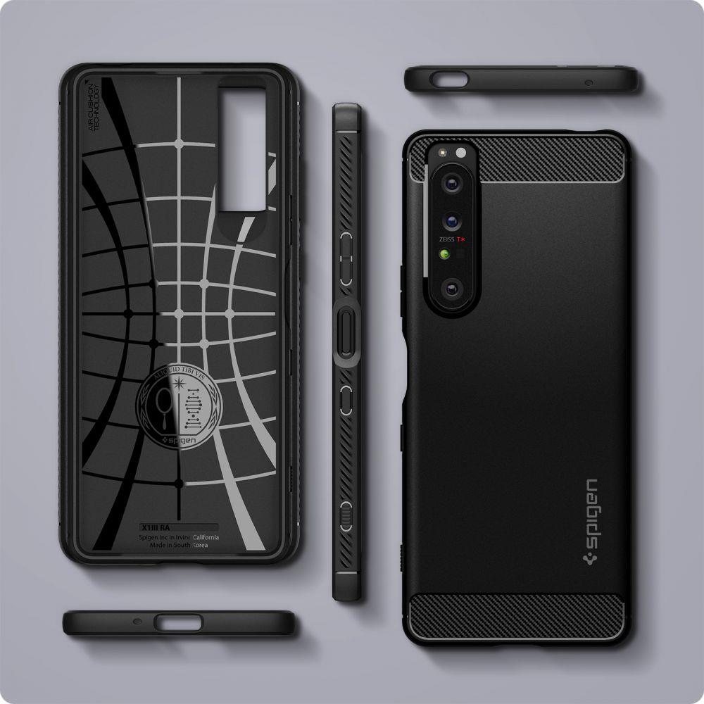 Pokrowiec Spigen Rugged Armor czarny Sony Xperia 1 III / 2
