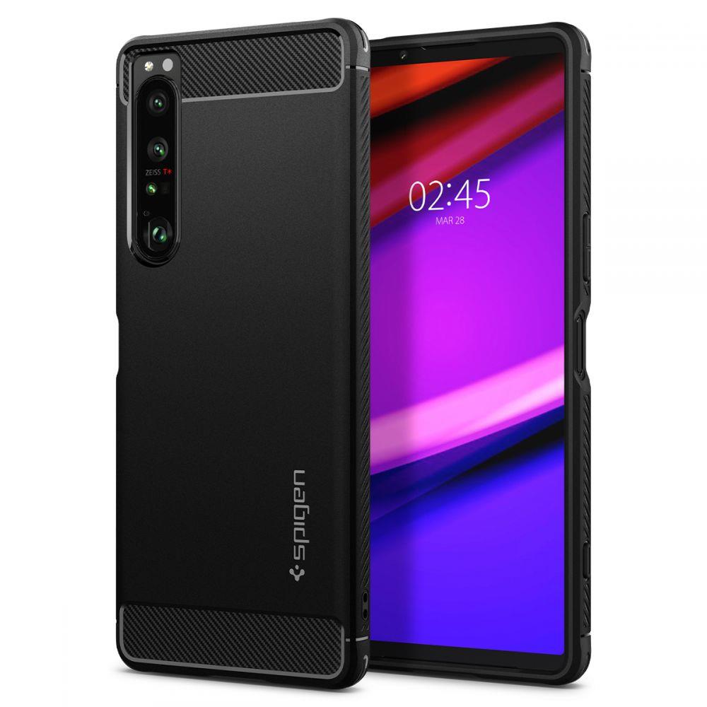 Pokrowiec Spigen Rugged Armor czarny Sony Xperia 1 IV Pokrowiec Spigen Rugged Armor czarny Sony Xperia 1 IV