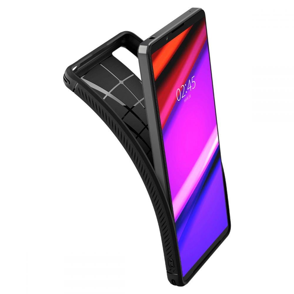 Pokrowiec Spigen Rugged Armor czarny Sony Xperia 1 IV / 8 Pokrowiec Spigen Rugged Armor czarny Sony Xperia 1 IV / 8