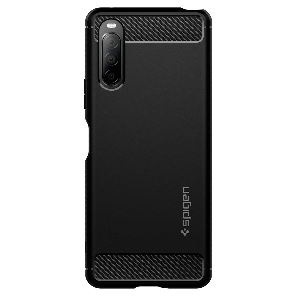 Pokrowiec pancerny Spigen Rugged Armor czarny Sony Xperia 10 II / 2
