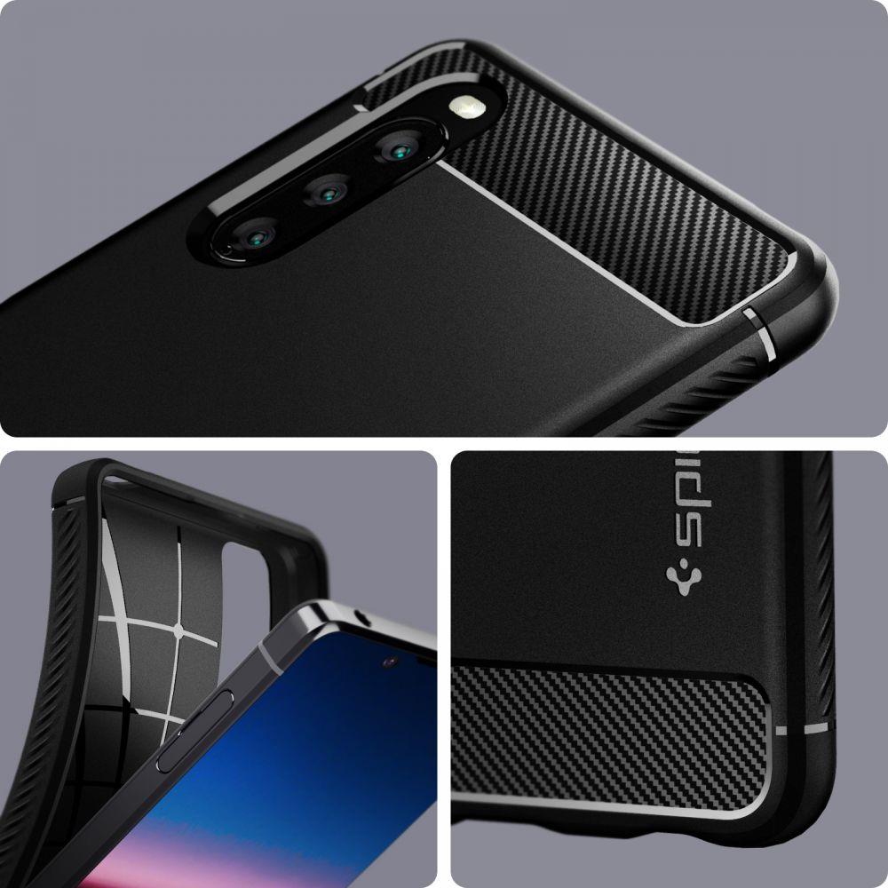 Pokrowiec Spigen Rugged Armor czarny Sony Xperia 10 III / 3
