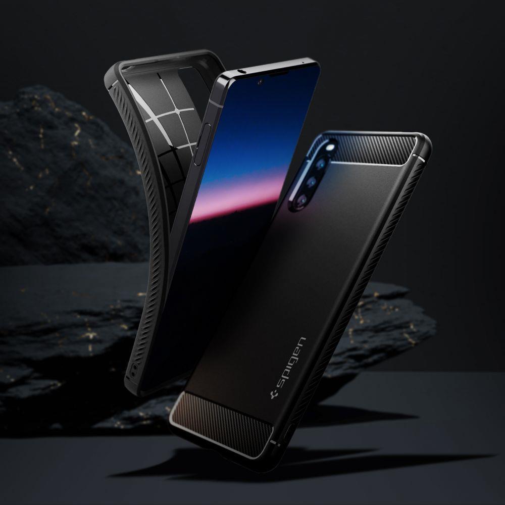 Pokrowiec Spigen Rugged Armor czarny Sony Xperia 10 III / 5