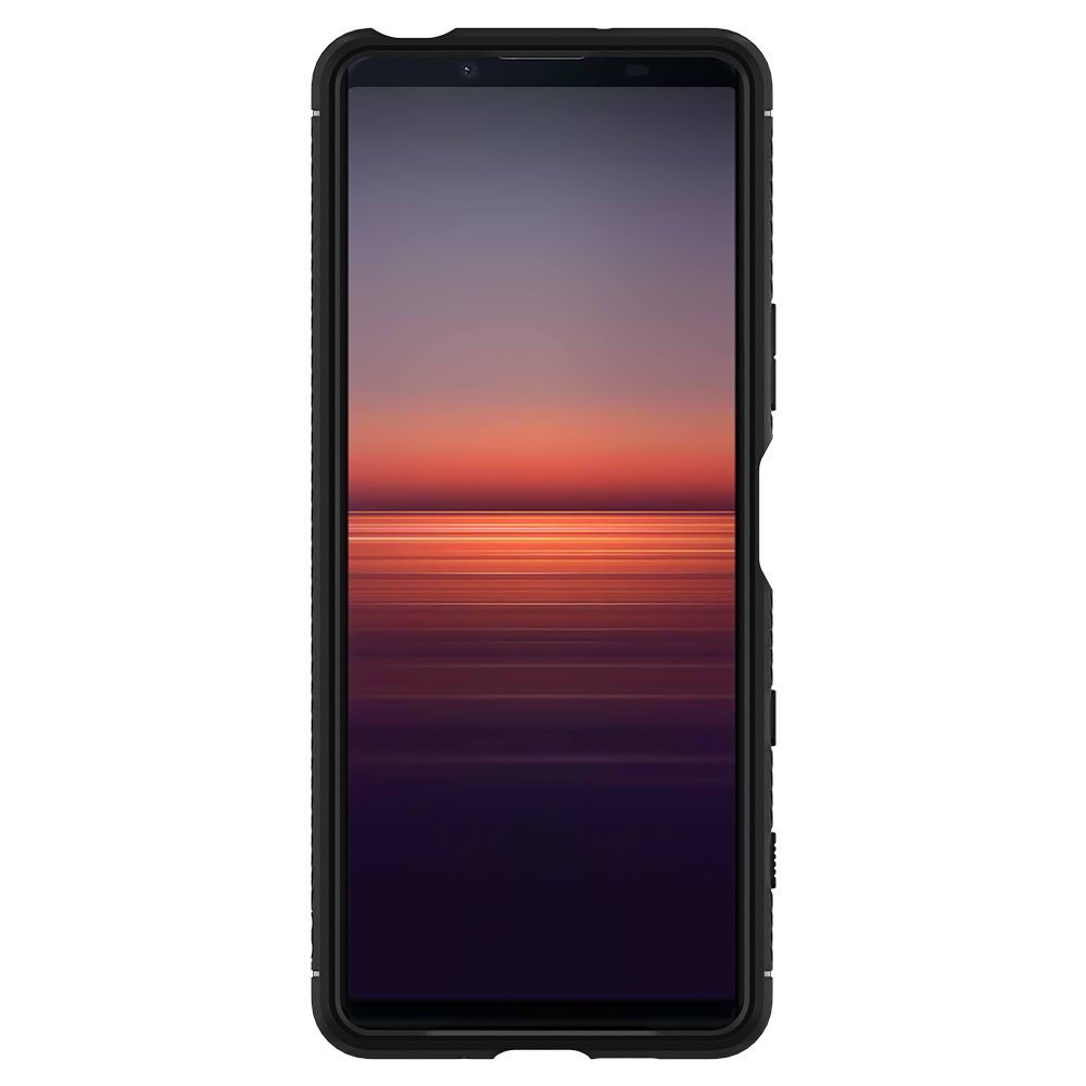 Pokrowiec pancerny Spigen Rugged Armor czarny Sony Xperia 5 II / 3