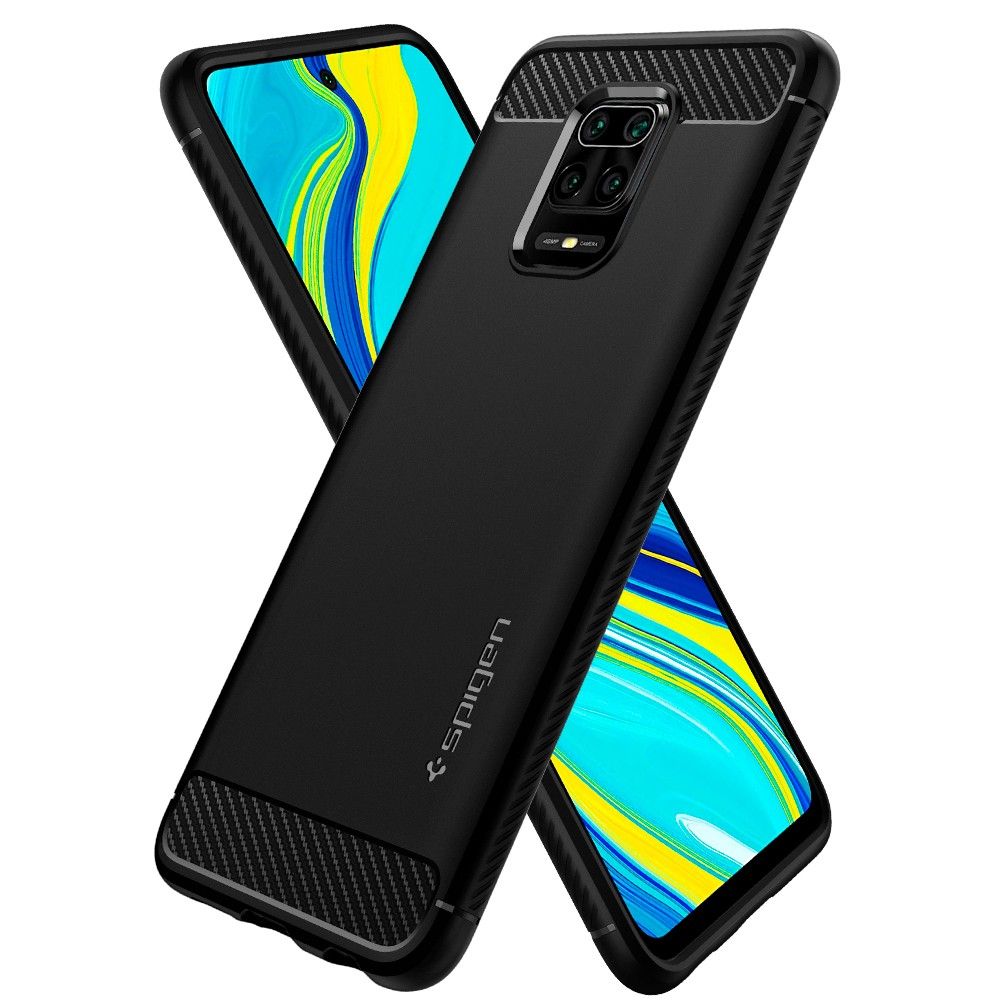 Pokrowiec pancerny Spigen Rugged Armor czarny Xiaomi 9 Pro / 8