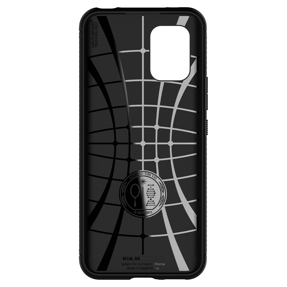 Pokrowiec pancerny Spigen Rugged Armor czarny Xiaomi Mi 10 Lite / 3