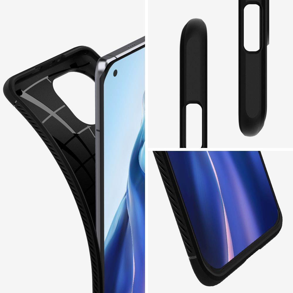 Pokrowiec Spigen Rugged Armor czarny Xiaomi Mi 11 / 9