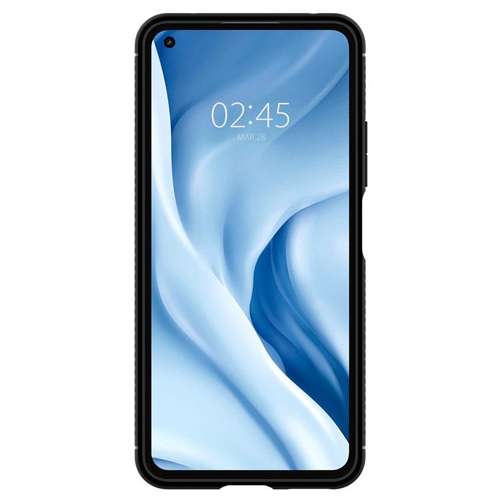 Pokrowiec pancerny Spigen Rugged Armor czarny Xiaomi Mi 11 Lite / 3