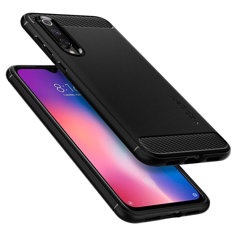 Pokrowiec Spigen Rugged Armor czarny Xiaomi Mi 9 SE / 6