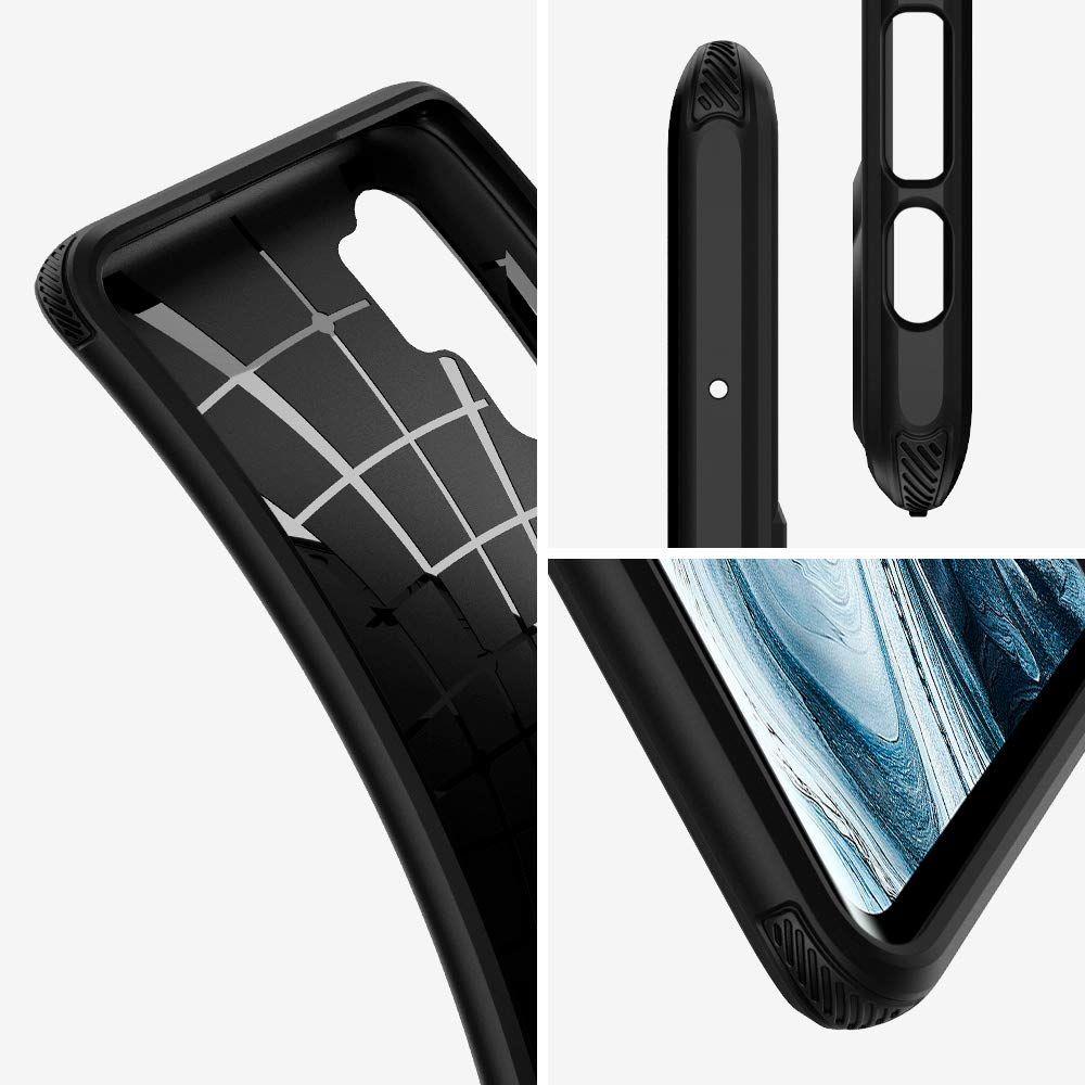 Pokrowiec Spigen Rugged Armor czarny Xiaomi Mi Note 10 / 3 Pokrowiec Spigen Rugged Armor czarny Xiaomi Mi Note 10 / 3